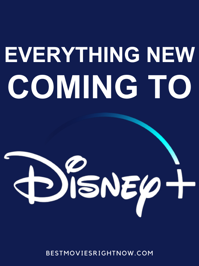 New on Disney+ pin image with text