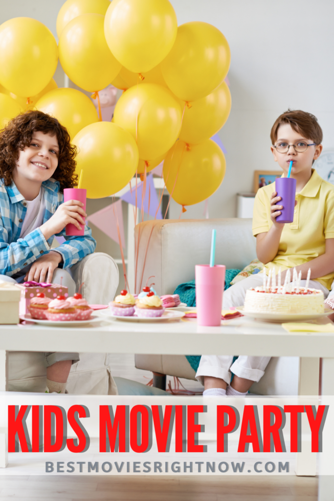 kids having Kids Movie Party