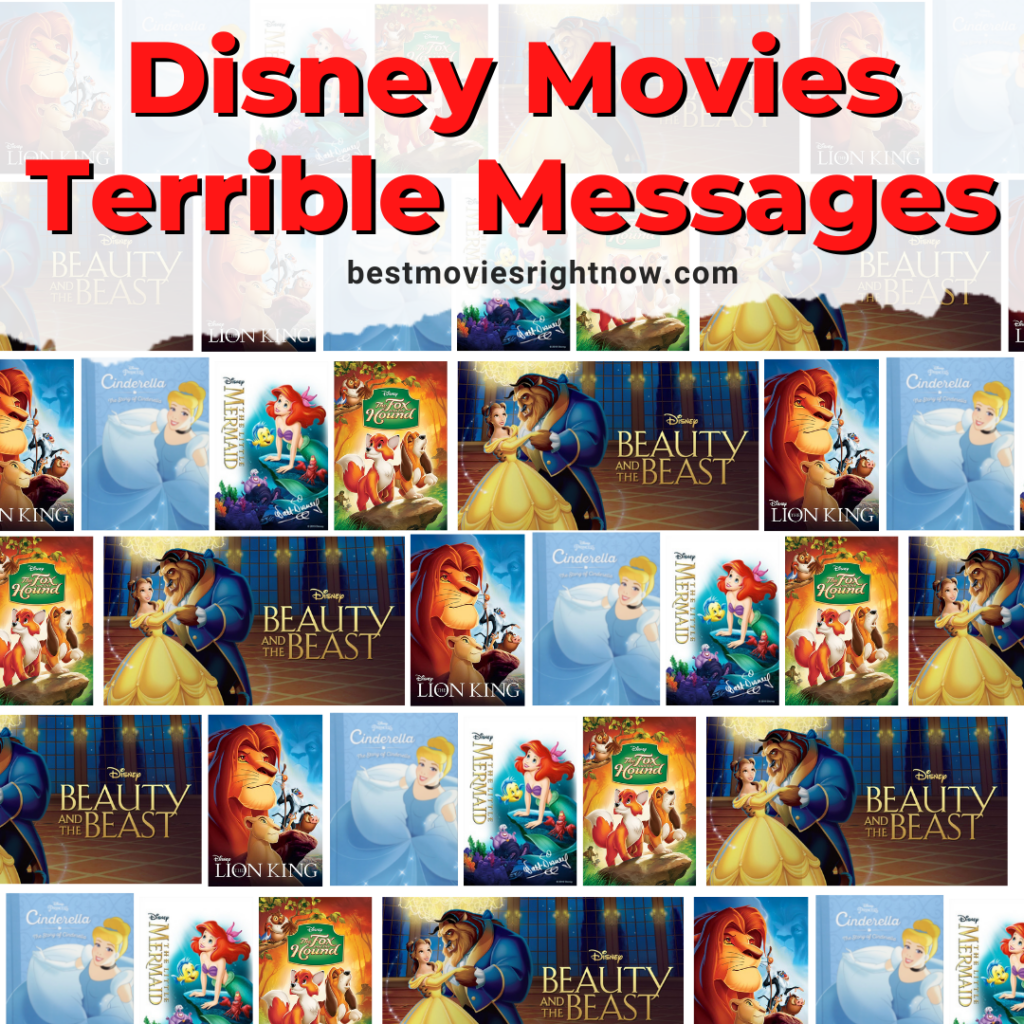 collage image of Disney Movies with text: 