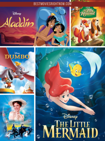 a collage image of Disney Movies Teaching Bad Lessons