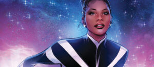 Monica Rambeau, a black superhero that is a woman 