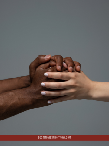 African and Caucasian Hands Together