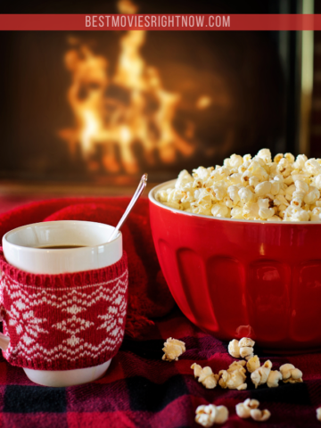 Christmas Mug and Popcorn
