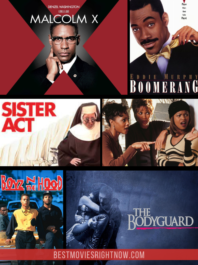 collage image of Black Movies from the 90s-featured image