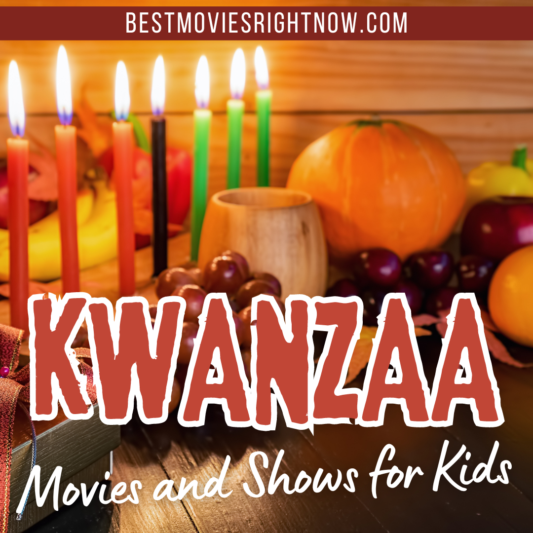 Kwanzaa holiday concept with decorate seven candles red, black and green, gift box, pumpkin,corn and fruit on wooden desk and background with text overlay 
