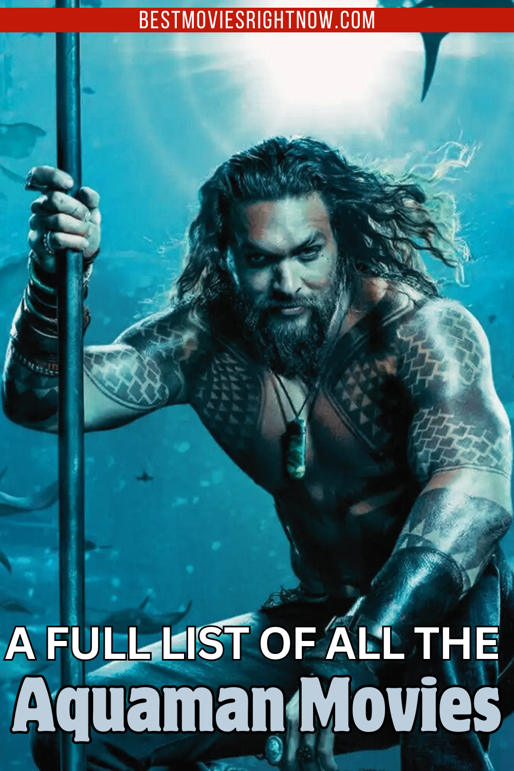 An image of Aquaman with text: 